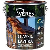 Деревозащитное средство Veres Classic Lasura №3 тик 9 л