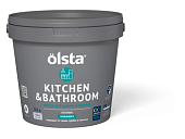 Краска влагостойкая Olsta Kitchen&bathroom база А 0,9 л
