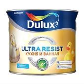 Краска влагостойкая Dulux Ultra Resist Кухня и ванная матовый база BC 2,25 л