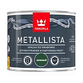 Краска специальная Tikkurila Metallista по ржавчине зелёный 0,4 л