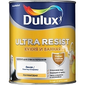 Краска влагостойкая Dulux Ultra Resist Кухня и ванная полуматовый база BW 1 л