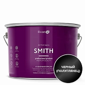 Краска специальная Elcon Smith по металлу чёрный полуглянцевый 10 кг