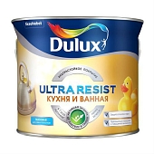 Краска влагостойкая Dulux Ultra Resist Кухня и ванная матовый база BC 0,9 л